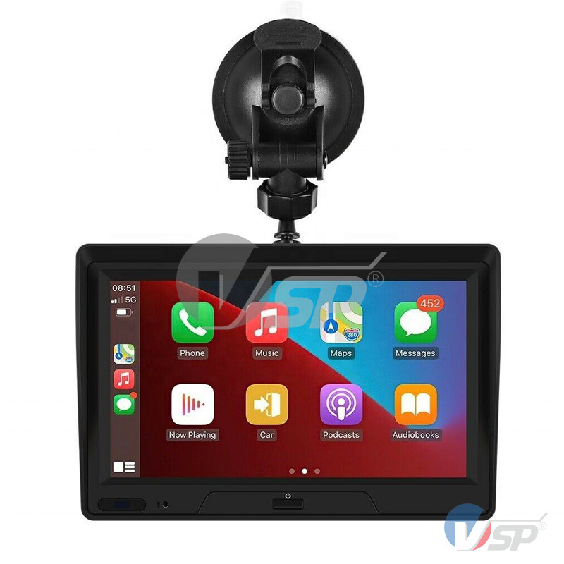 Ecran tactile portable avec CarPlay et Android Auto