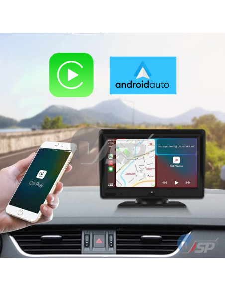 Ecran tactile portable avec CarPlay et Android Auto
